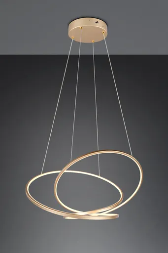 Lustra Darvin, TRIO, 84x66x150 cm, 52W, 1x SMD, metal, auriu