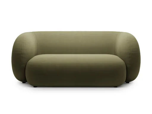 Canapea modulara 2 locuri, Kate, Micadoni Home, 183x99x76 cm, catifea, verde