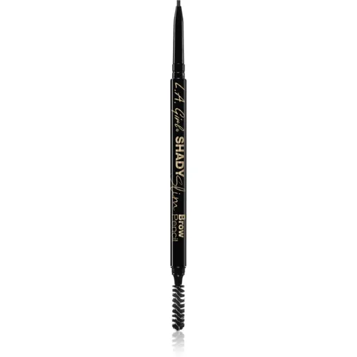 L.A. Girl Cosmetics Shady Slim creion pentru sprancene cu pensula culoare Blackest Brown 0.01 g