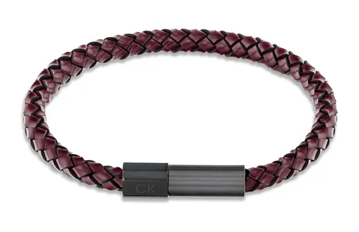 Calvin Klein Brățară atemporală din piele pentru bărbați Industrial Facets 35100045