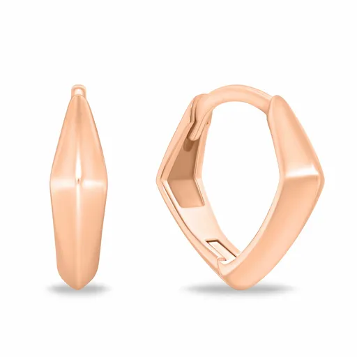 Brilio Silver Cercei pătrați stilați din argint placați cu aur EA1214R