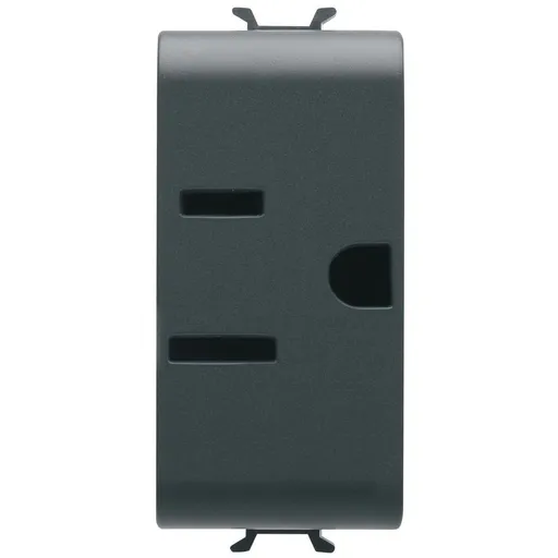 Priza 1M standard USA Gewiss Chorus GW12286, negru satin