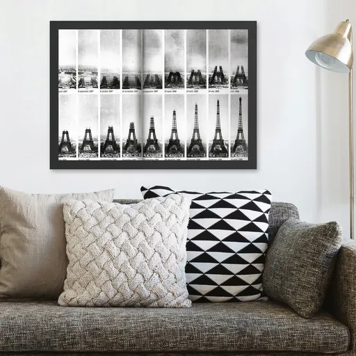 Tablou decorativ, Eiffel Tower 5 (40 x 55), Polistiren, Multicolor