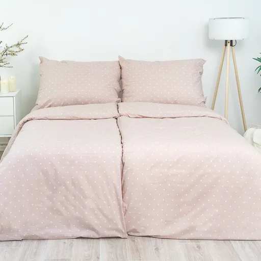 Stanex Lenjerie de pat din bumbac Puntík roz, 140x 200 cm, 70 x 90 cm, 140 x 200 cm, 70 x 90 cm
