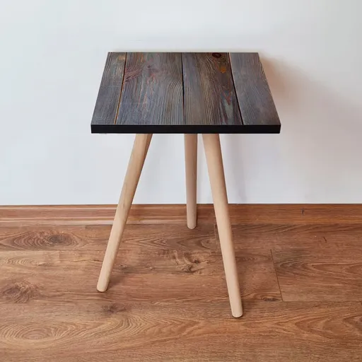 Masuta, Hanah Home, Shp120, 35x42x35 cm, Albastru marin / Maro