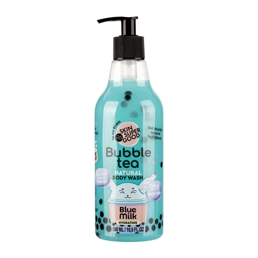 Organic Shop Gel de duș hidratant Bubble Tea Blue Milk (Body Wash) 500 ml