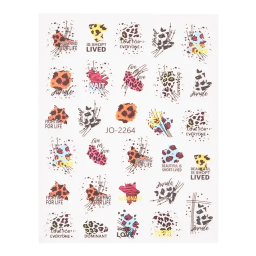 Abtibild unghii 3D JO-2264 Oranjollie