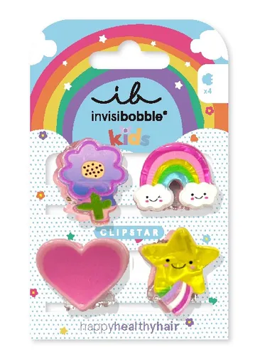 Invisibobble Cleme de păr Clipstar Happy World 4 buc