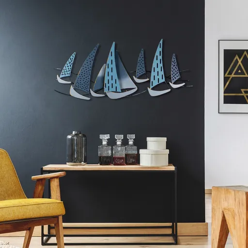 Decoratiune de perete, Uskuna 3, Dimensiuni: 51 x 120 cm, Multicolor