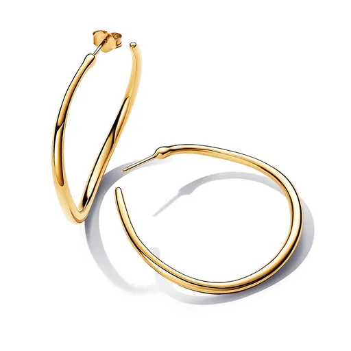 Pandora Cercei rotunzi placați cu aur Essence Shine 263299C00