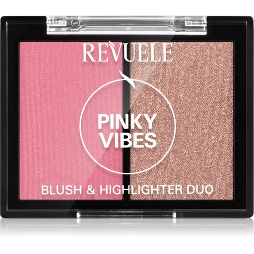 Revuele Blush & Highlighter Duo blush pentru iluminare culoare Pinky Vibes 8 g