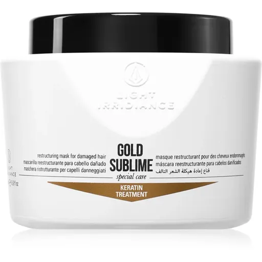 Light Irridiance Gold Sublime masca de restructurare pentru par deteriorat 500 ml