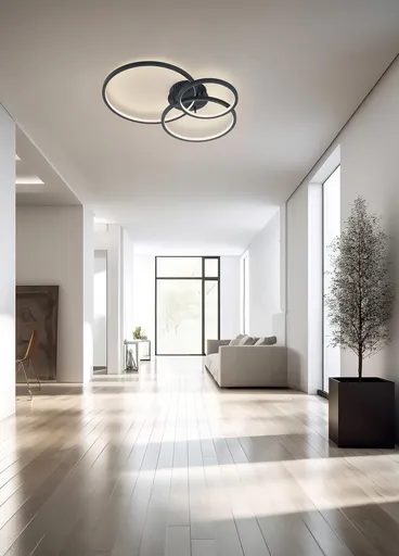 Plafoniera Aaron, TRIO, 79x64x10.5 cm, 36.5W, 1x SMD LED, metal, antracit