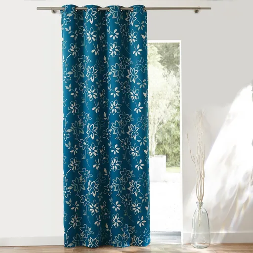 Perdeaua Blackout cu imprimeu floral, Colombine