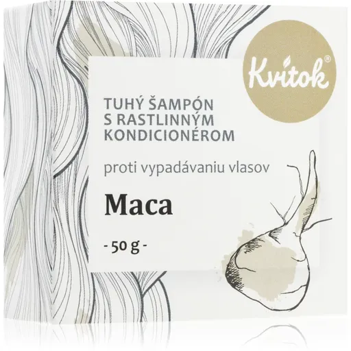 Kvitok Maca șampon solid pentru parul subtiat 50 g
