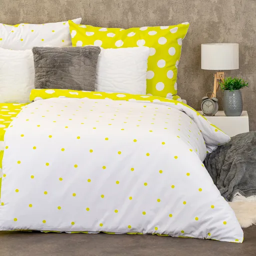 Lenjerie de pat din bumbac 4Home Buline verzi, verde, 220 x 200 cm, 2 buc. 70 x 90 cm