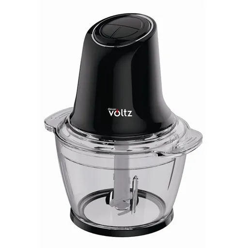 Tocator electric pentru alimente Oliver Voltz Daisy OV51111W, 600W, 1 L, Lama dubla din otel,Sticla, Negru