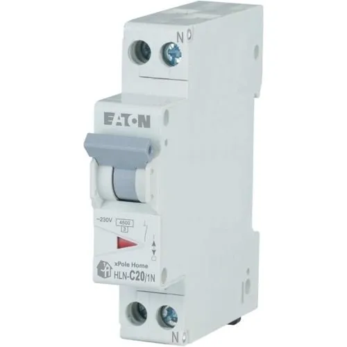 Siguranta automata 20A 1P+N C 4,5kA Xpole HLN-C20/1N Eaton 501062