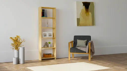 Corp biblioteca, Hanah Home, New, 160x50x19.6 cm, Stejar