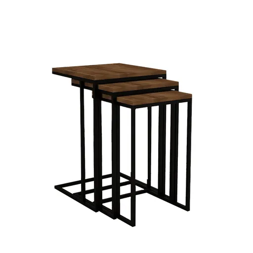 Măsuță auxiliară Pino, 3 buc., naturală