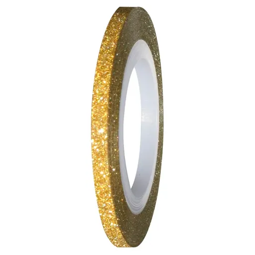 Banda Metalica Lata cu Sclipici Auriu