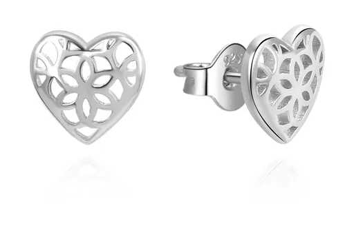 Beneto Cercei inimioare din argint AGUP3348