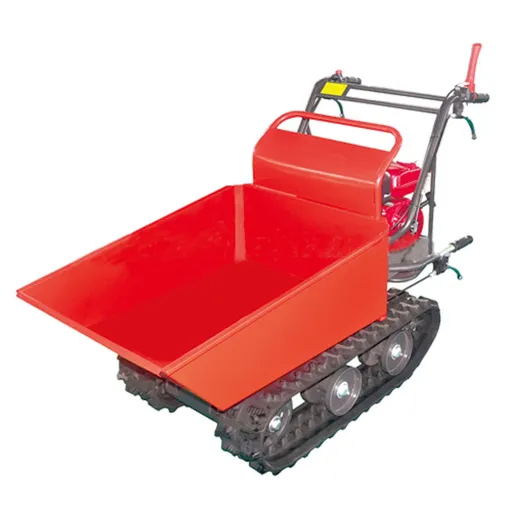 Roaba Motorizata - Mini transportor Breckner ED300C, motor Loncin, 6.5 CP, cu senile, incarcare maxima 300 kg
