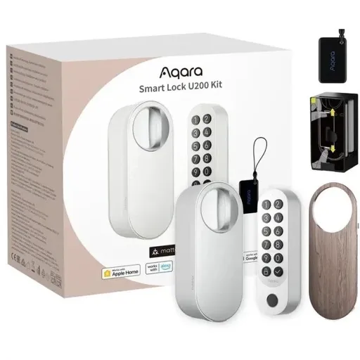 Incuietoare / Yala inteligenta Aqara U200 Kit, alba, Apple HomeKit, Matter6975833358120