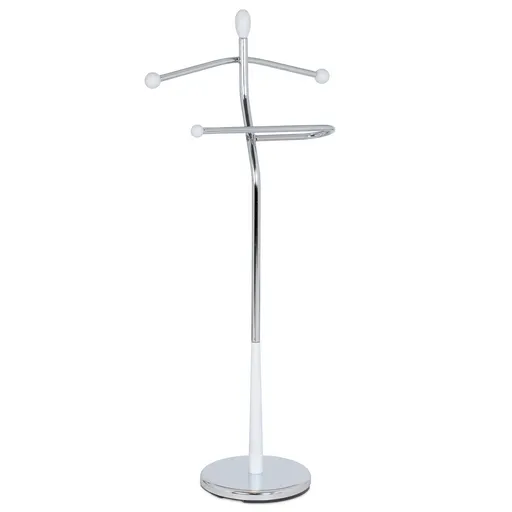 Suport de haine 82646 WT crom/alb, 118 cm, alb