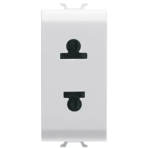 Priza standard euro/american 1 modul Gewiss Chorus GW10287, alb