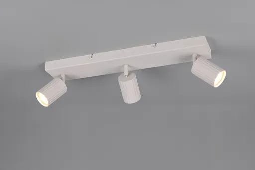 Plafoniera Soka, TRIO, 50x9x14.5 cm, 10W, 3x GU10, metal, gri