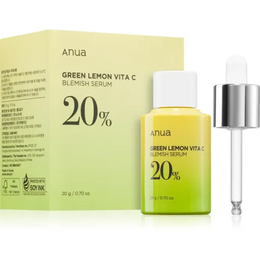 Anua Green Lemon Vita C Blemish Serum ser stralucire cu vitamina C pentru ten acneic 20 ml