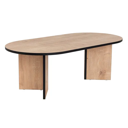 Măsuță de cafea Sable Sapphire Oak Black, naturală