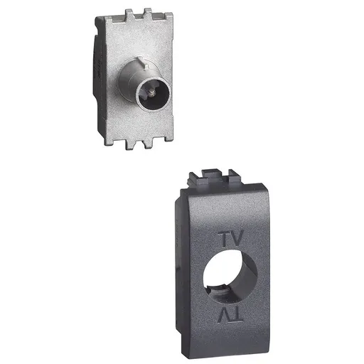 Priza tv directa Bticino Living Light L4202DN, antracit