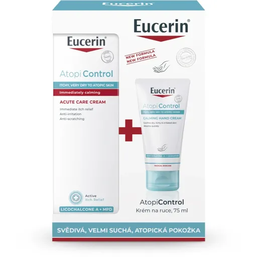 Eucerin AtopiControl Acute set cadou pentru piele uscata, actionand impotriva senzatiei de mancarime