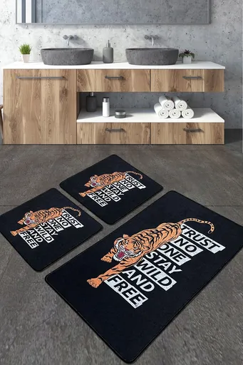 Set covorase de baie, L'essentiel Maison, Trust Djt, Poliester, Multicolor