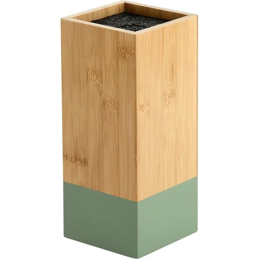 Kesper 58031 Suport pentru cuțite din bambus 10 x10 x 23 cm, verde, verde