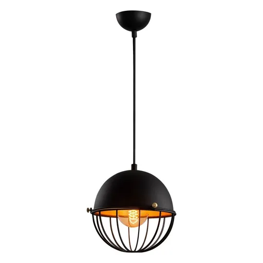 Lampa suspendata Elefant 892OPV1789, 116x20 cm, Metal, Negru
