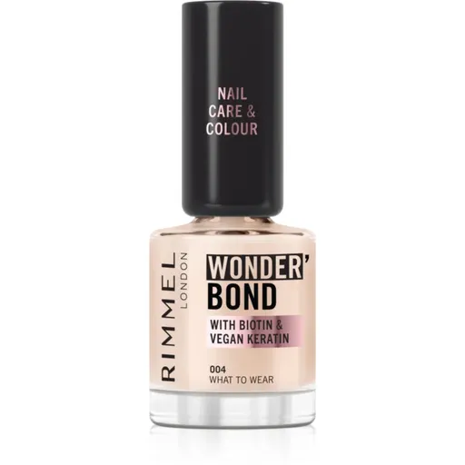 Rimmel Wonder'Bond lac de unghii culoare 004 What to Wear 12 ml