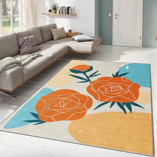 Covor, Alho Carpet-46A, 80x140 cm, Multicolor