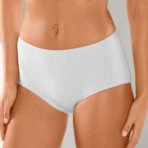 Set de 6 chiloți maxi cu talie înaltă și nervuri