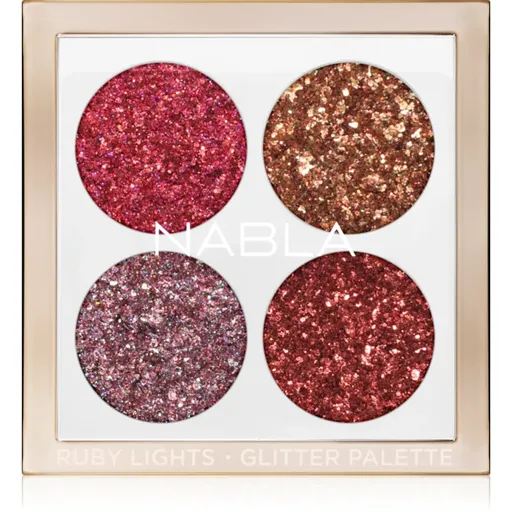 NABLA Cosmetics Ruby Lights paletă cu farduri de ochi 4 g