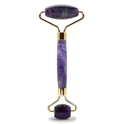 PlumBeauty Role de contur facial - ametist (Amethyst Facial Roller)
