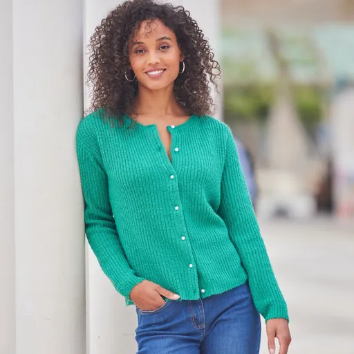 Pulover cu nasturi de perle