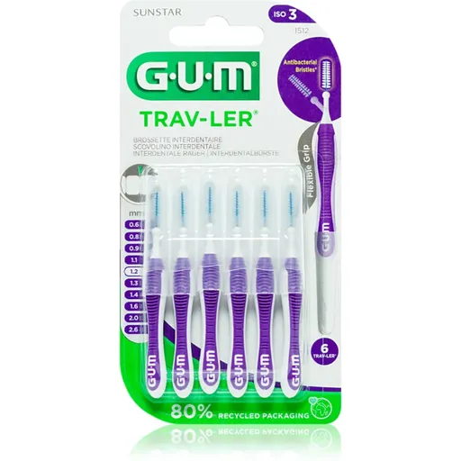 G.U.M Trav-Ler Interdental perie interdentara 1,2 mm 6 buc