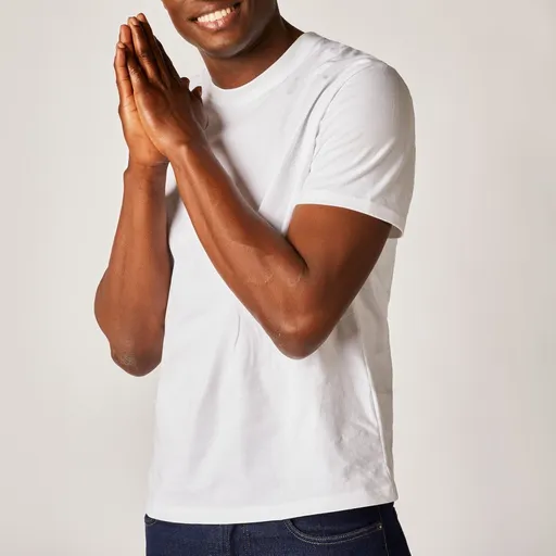 Set de 3 tricouri cu guler rotund și mânecă scurtă