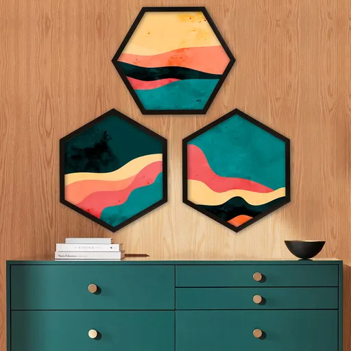 Tablou decorativ, 6GEN093021, Plastic, Multicolor