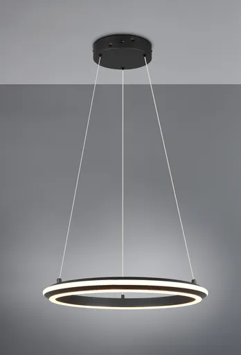 Lustra Amador, TRIO, 45x150 cm, 34W, 1x SMD, metal, negru mat