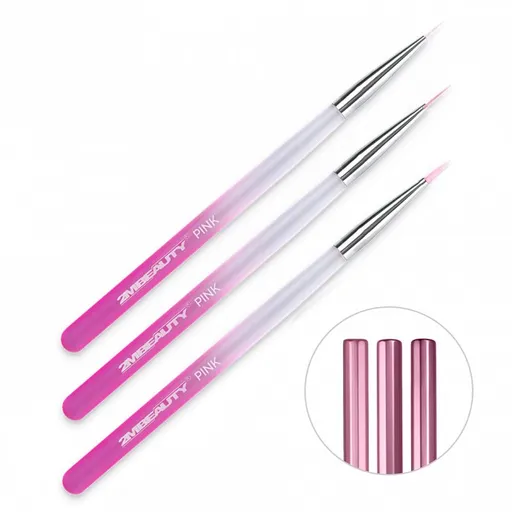 Set 3 pensule 2M Nail Art - Rose