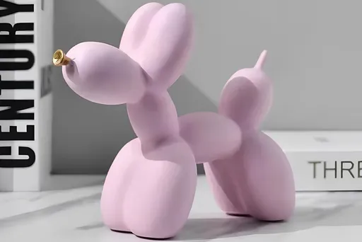 Decoratiune, CY0412, 17x8x22 cm, Poliester, Roz